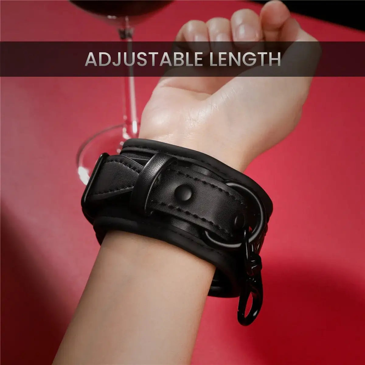 Dominate Me – PU Leather Cuffs - Frisky Business Adult Sex Toys Shop