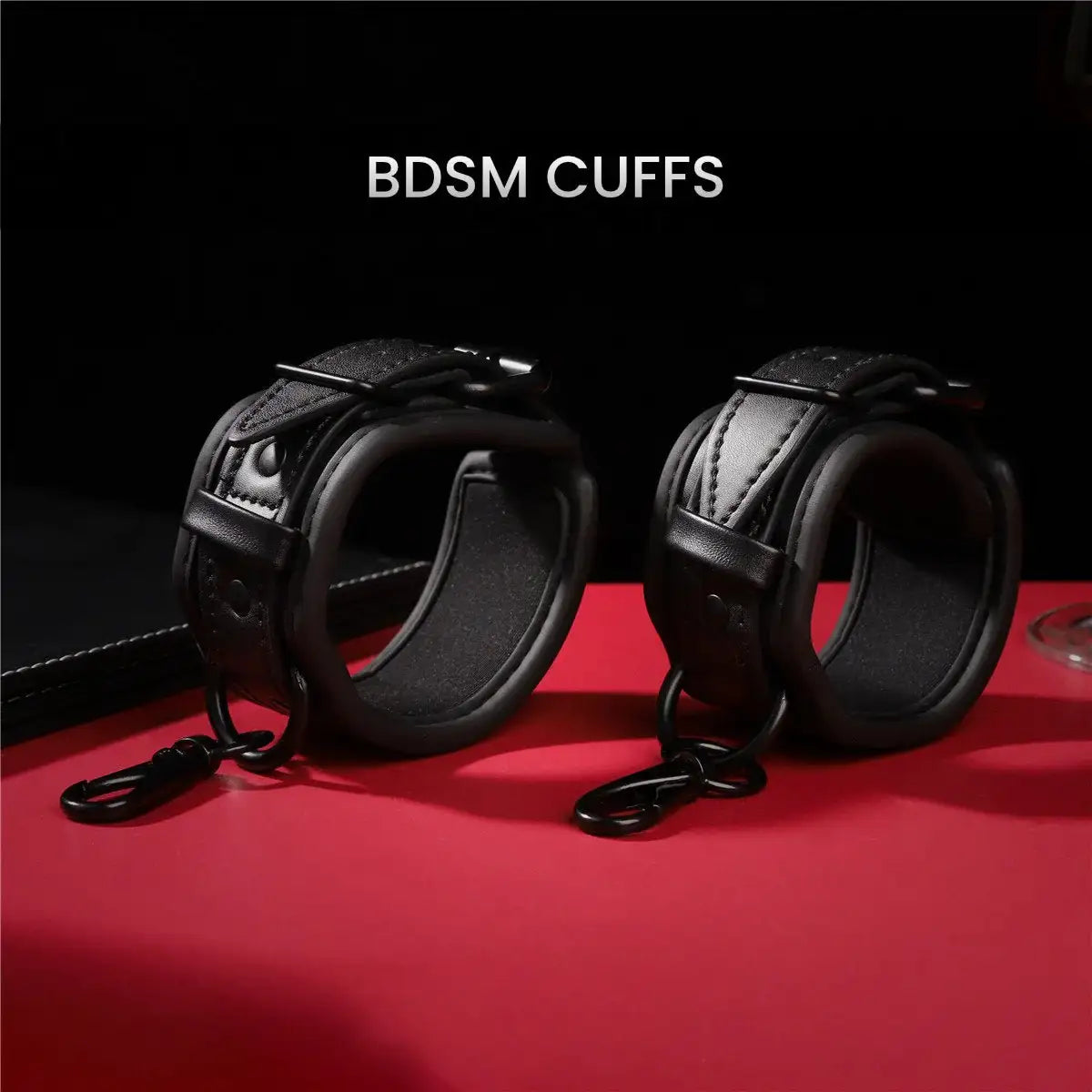 Dominate Me – PU Leather Cuffs - Frisky Business Adult Sex Toys Shop