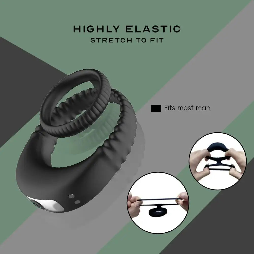 Double Vibrating Penis Ring - Frisky Business Adult Sex Toys Shop