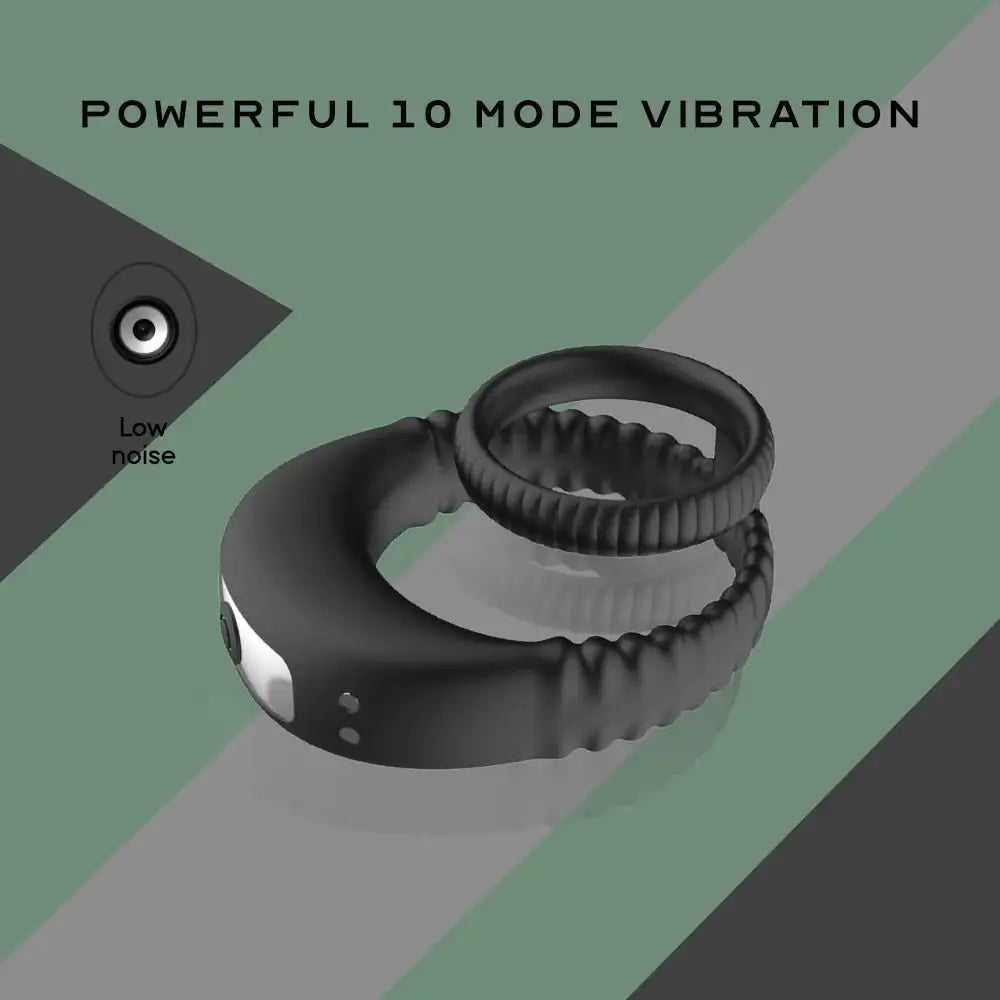 Double Vibrating Penis Ring - Frisky Business Adult Sex Toys Shop
