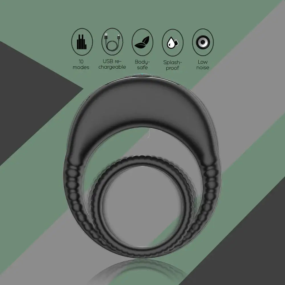 Double Vibrating Penis Ring - Frisky Business Adult Sex Toys Shop