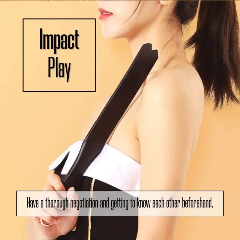 Dual Paddle - Leather Slapper - Frisky Business Adult Sex Toys Shop