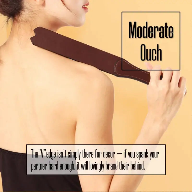 Dual Paddle - Leather Slapper - Frisky Business Adult Sex Toys Shop