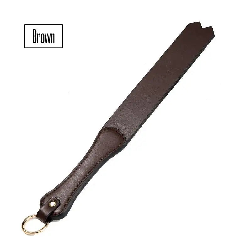 Dual Paddle - Leather Slapper - Frisky Business Adult Sex Toys Shop