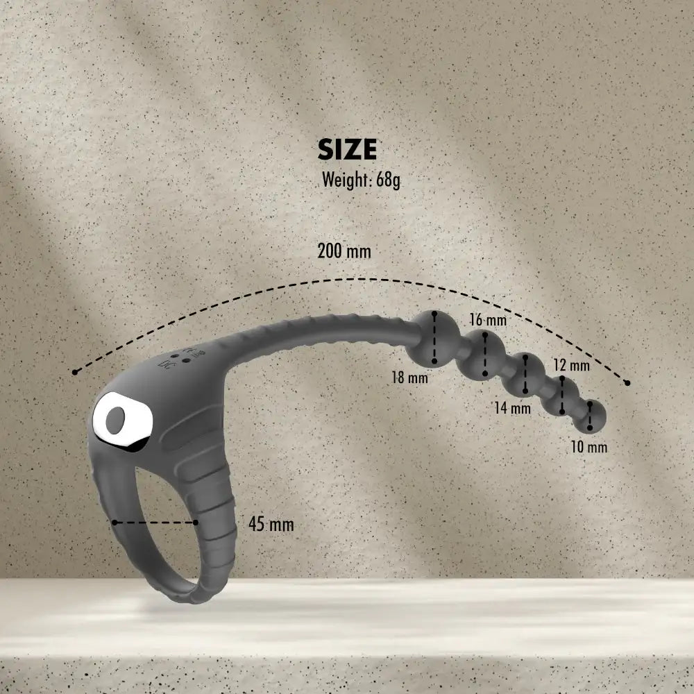 DuoVibe - Vibrating Cock Ring + Anal Beads - Frisky Business Adult Sex Toys Shop