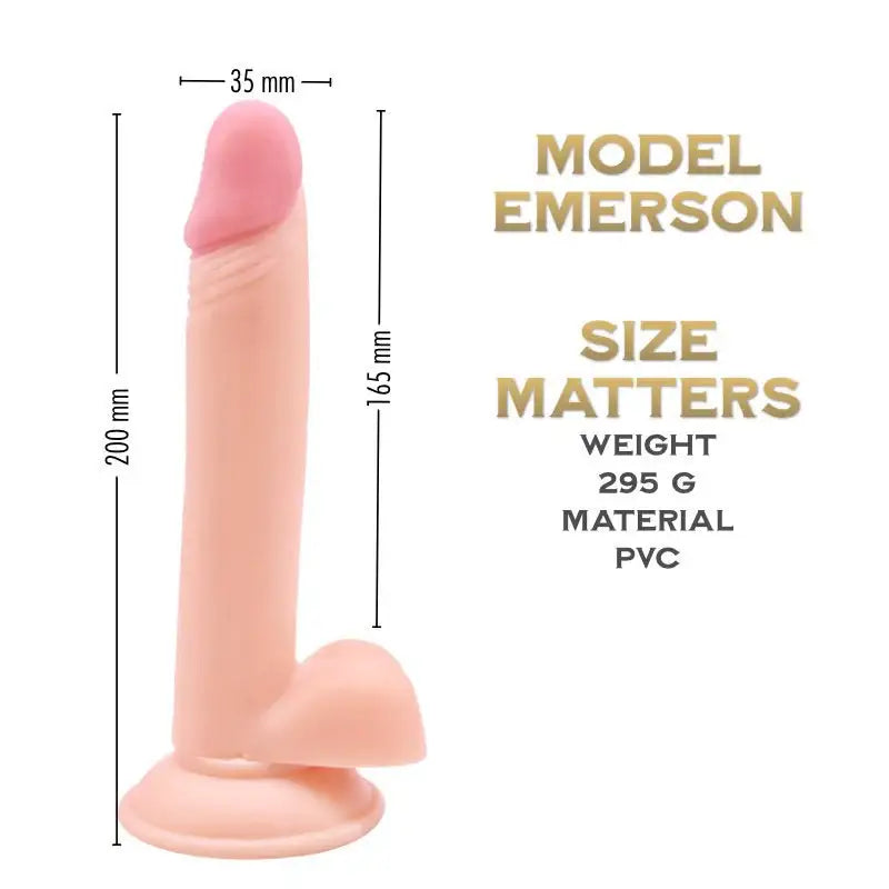 Emerson 20 cm - Prince Series Realistic Suction Cup dildo - Frisky Business Adult Sex Toys Shop