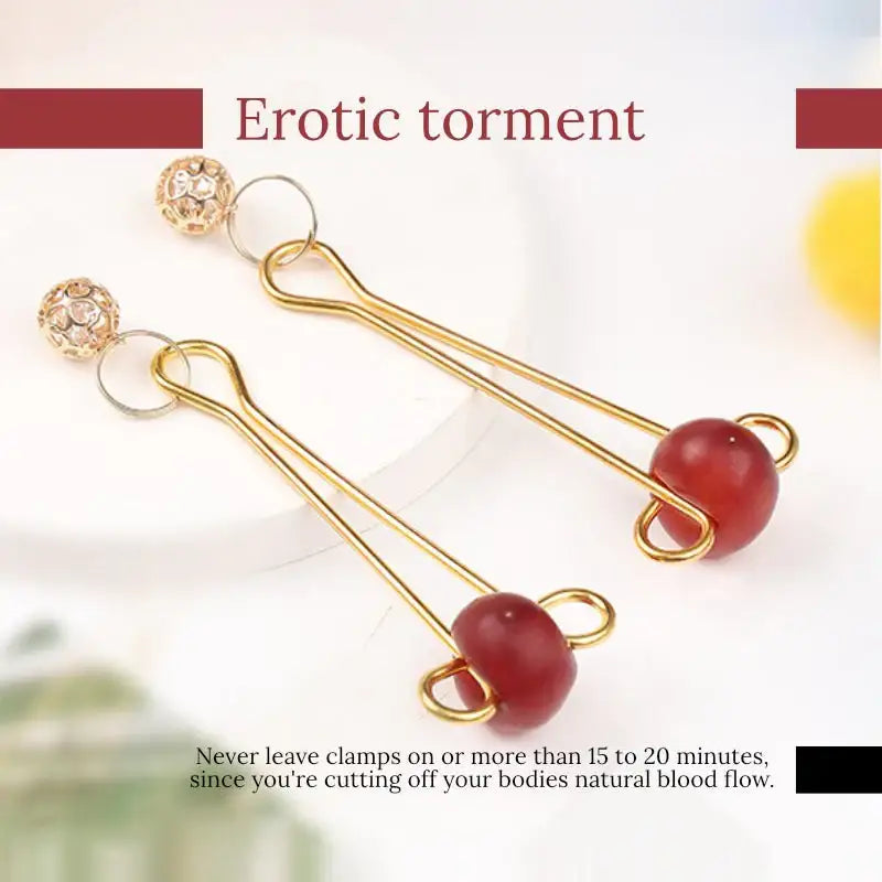 Entice - Intimate Nipple Clamps - Frisky Business Adult Sex Toys Shop
