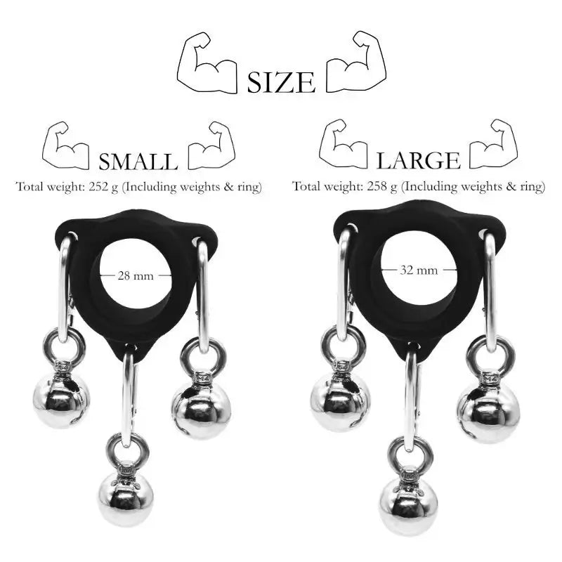 ErecFit Penis Trainer - Steel Dumbbells - Frisky Business Adult Sex Toys Shop