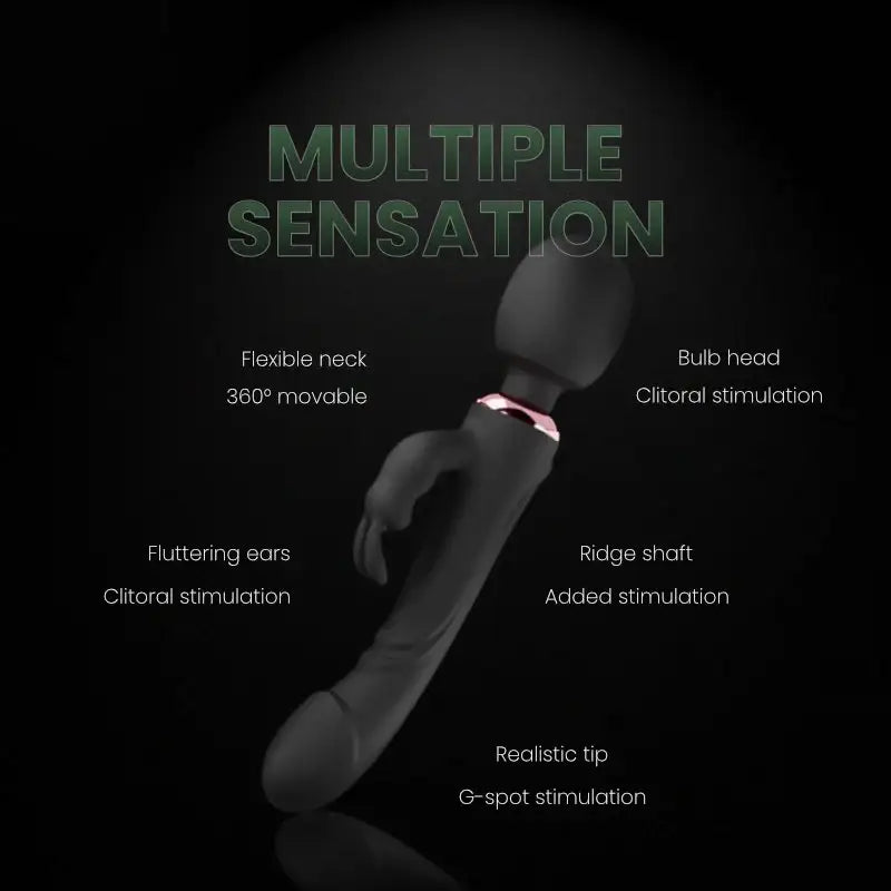 Euphoria Tri-Max Vibrator - Triple Motor Powerful Vibrator - Frisky Business Adult Sex Toys Shop