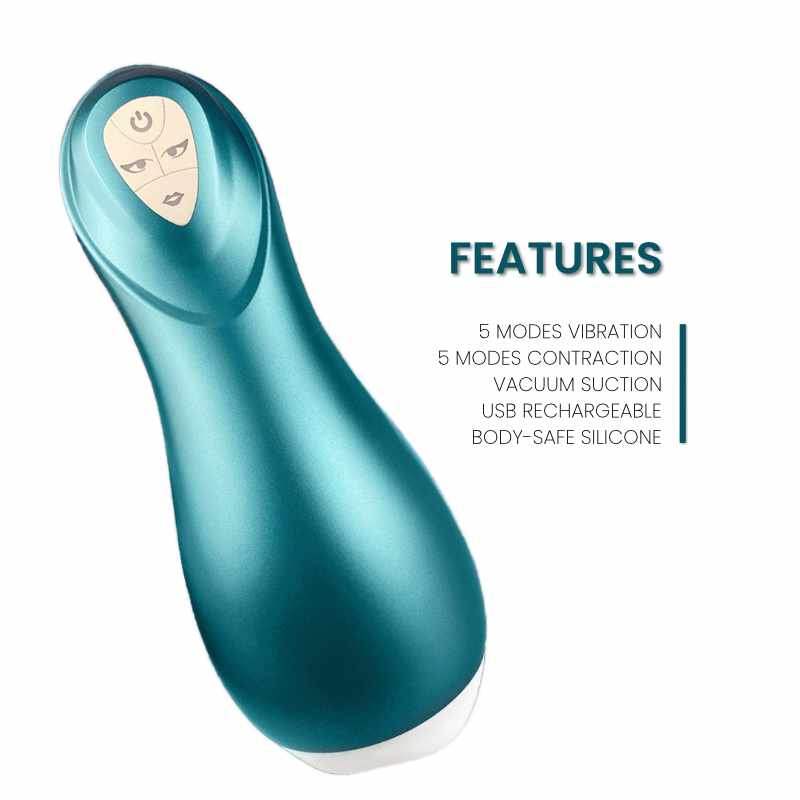 EuphoriaX - Dual Action Rechargeable Masturbator - Frisky Business Adult Sex Toys Shop