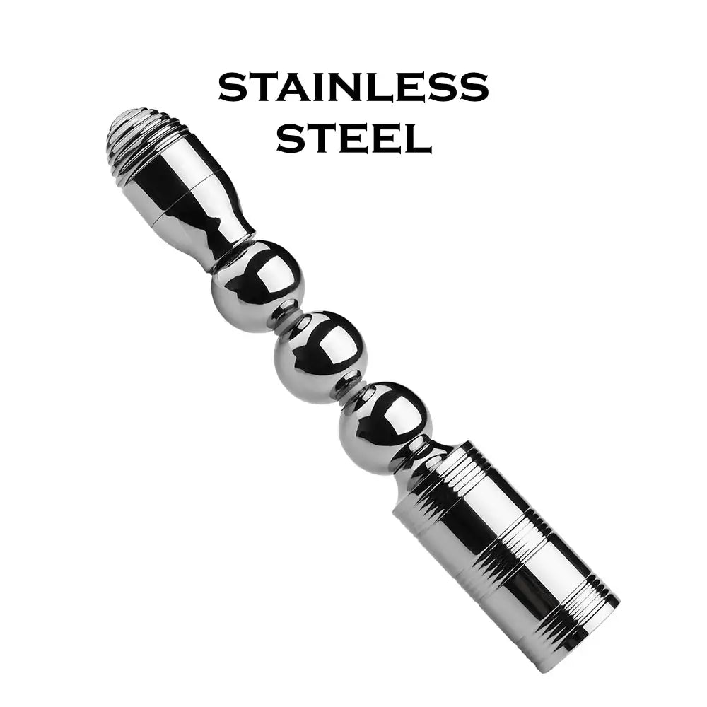 FERRO - Stainless Steel Rechargeable splash proof Vibrator (Silver) - Frisky Business Adult Sex Toys Shop