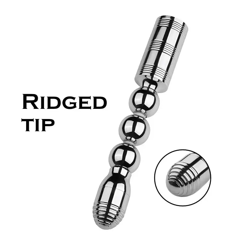 FERRO - Stainless Steel Rechargeable splash proof Vibrator (Silver) - Frisky Business Adult Sex Toys Shop