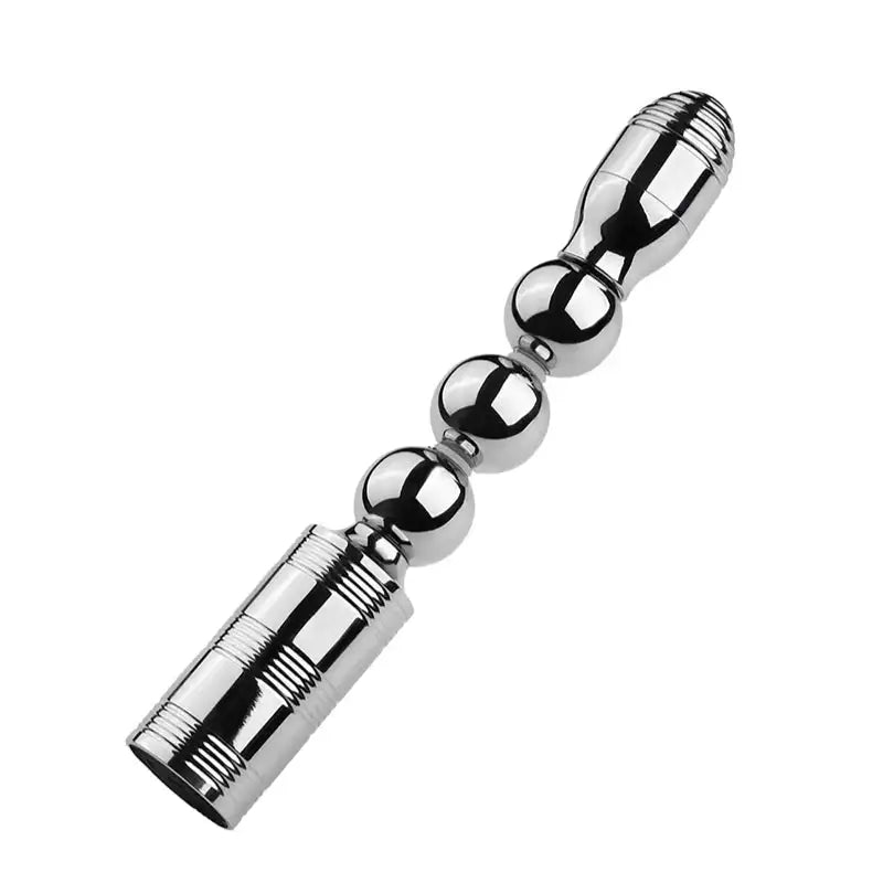 FERRO - Stainless Steel Rechargeable splash proof Vibrator (Silver) - Frisky Business Adult Sex Toys Shop