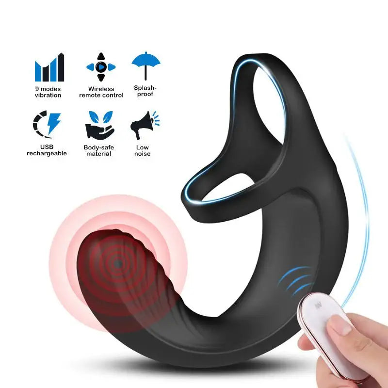 Fret Free - Double Vibrating Cock Ring - Frisky Business Adult Sex Toys Shop