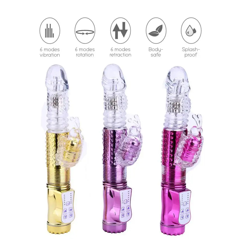 Genie - Triple Action Vibrator - Frisky Business Adult Sex Toys Shop