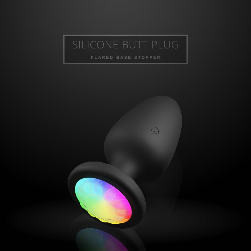 Glowing Rump - Vibrating Silicone Butt Plug - FRISKY BUSINESS SG
