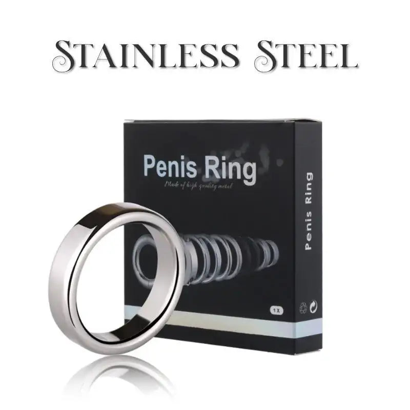 Heavy Stainless Steel Penis Ring - Frisky Business Adult Sex Toys Shop