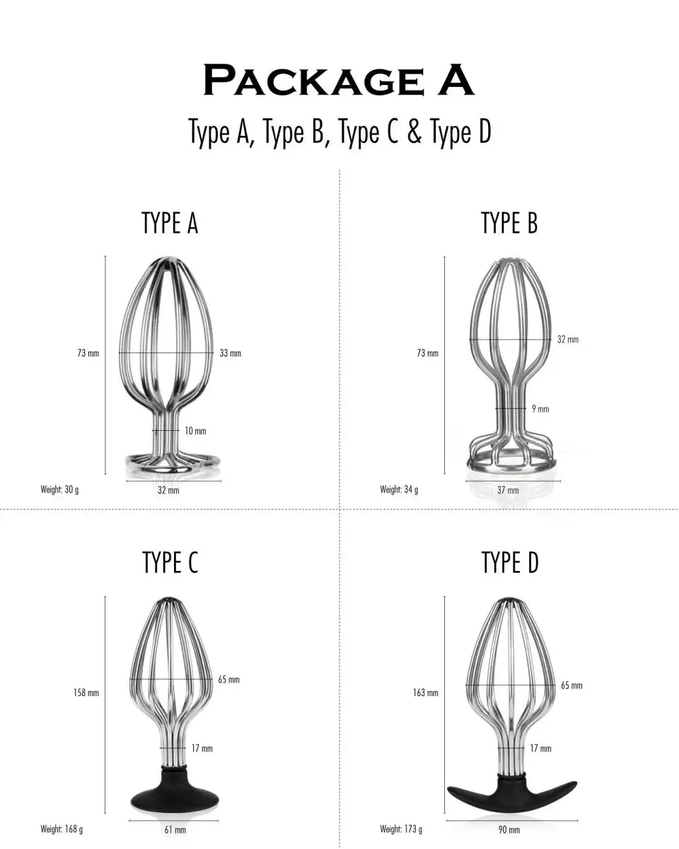 Hollow Stainless Steel Butt Plugs - Frisky Business Adult Sex Toys Shop