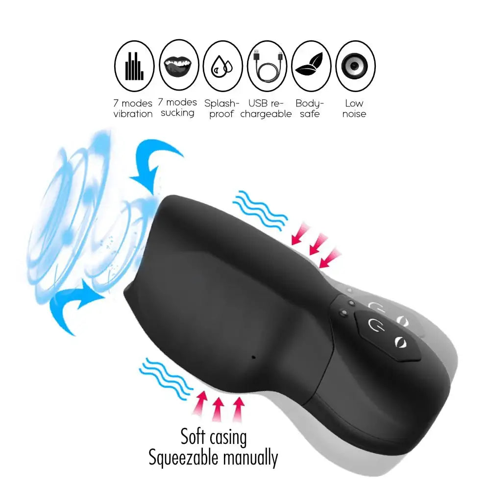 Ion - The Vibrating Stroker with Suction - Frisky Business Adult Sex Toys Shop