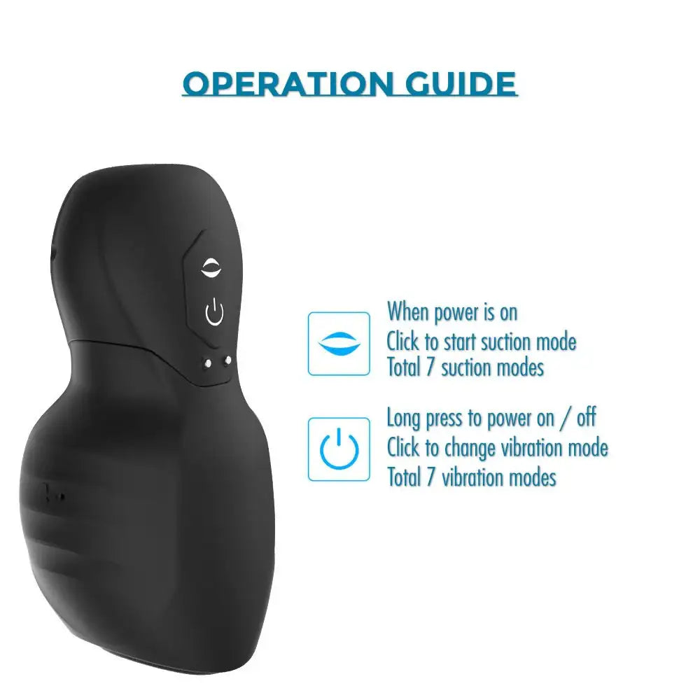 Ion - The Vibrating Stroker with Suction - Frisky Business Adult Sex Toys Shop
