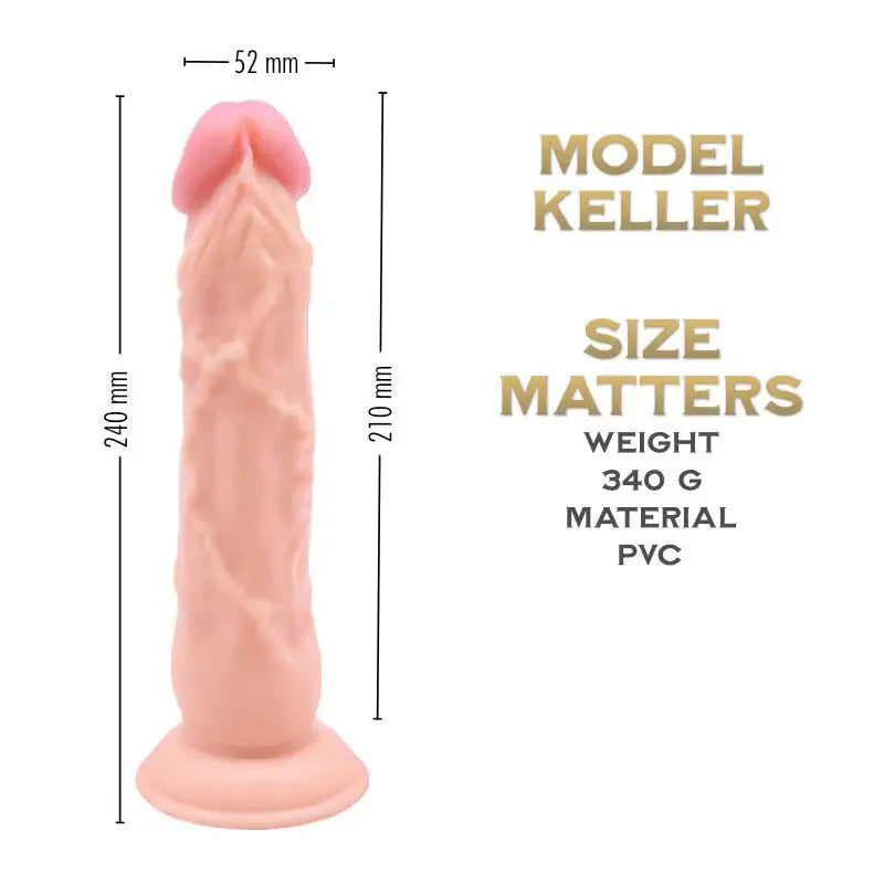 Keller 24 cm - Prince Series Realistic Suction Cup dildo - Frisky Business Adult Sex Toys Shop