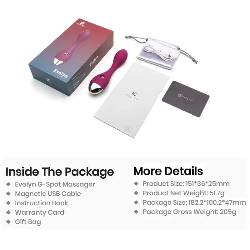 Kiss Toy Evelyn - G-Spot Vibrator - Frisky Business Adult Sex Toys Shop