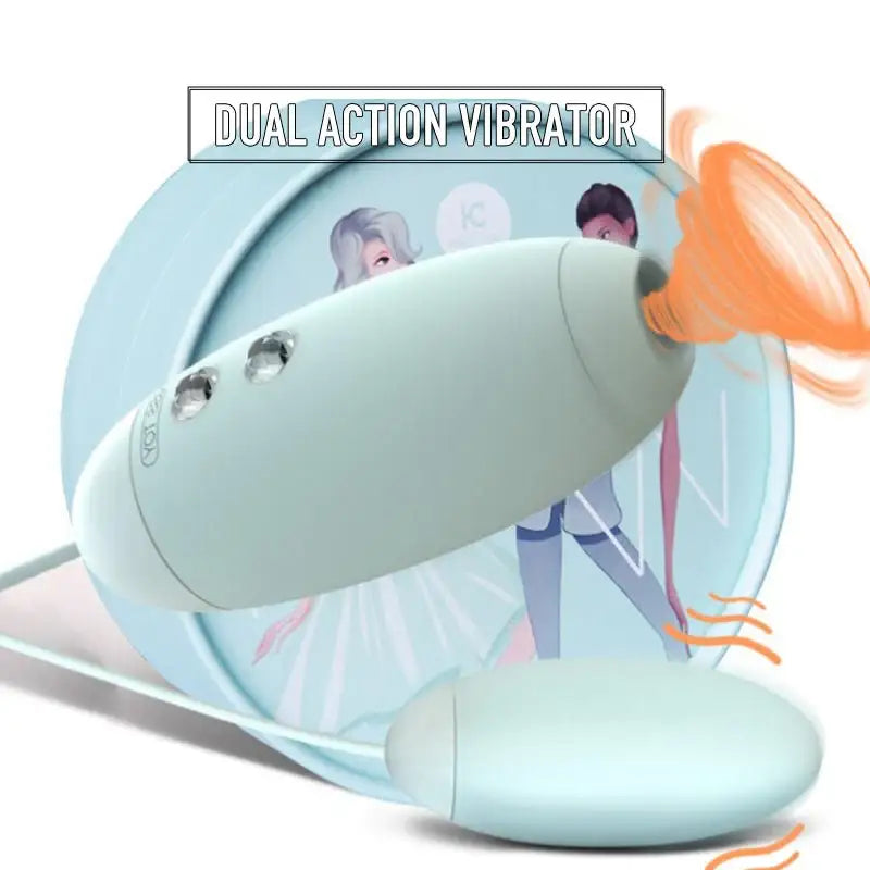 KISSTOY Miss VV Dual Action Egg Vibrator Flexible Design Targeted Stimulation Personal Massager Singapore