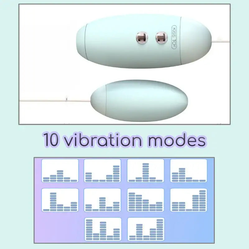 KISSTOY Miss VV Dual Action Egg Vibrator Sleek Modern Design High Quality Silicone Singapore
