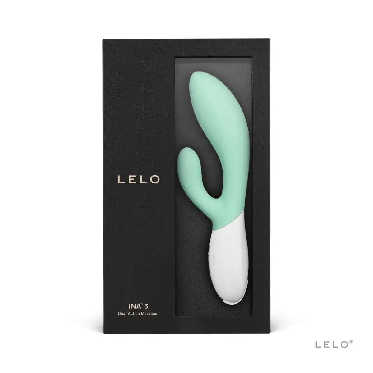 LELO Ina 3 Rabbit Vibrator Seaweed luxury dual stimulation ergonomic shape smooth curves body safe silicone modern intimate accessory Singapore