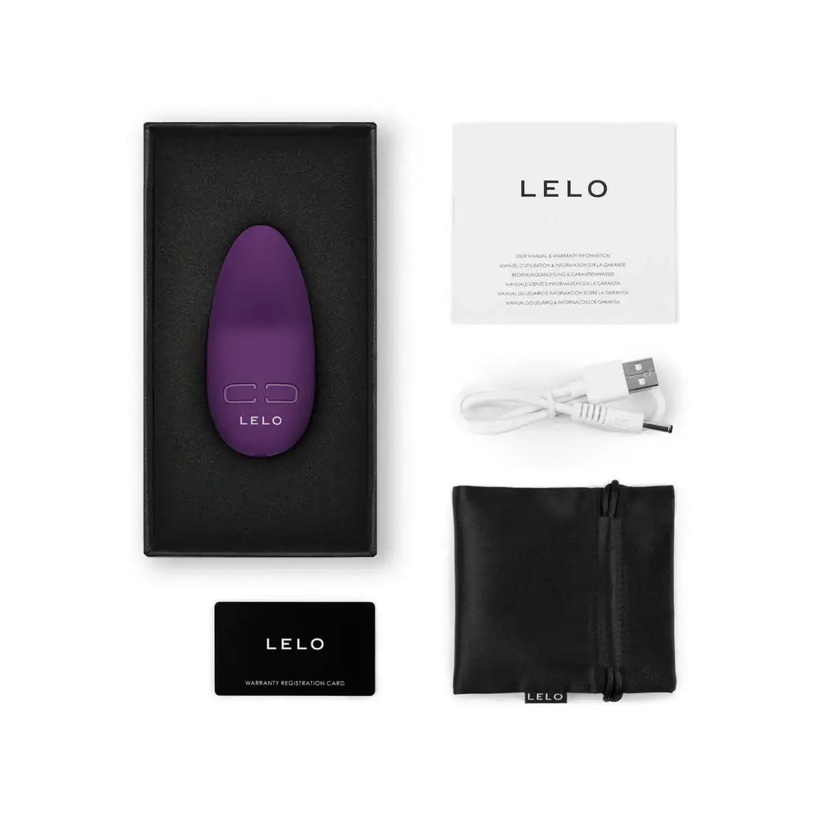 LELO Lily 3 Mini portable wearable massager discreet profile ergonomic curves convenient everyday use dark plum Singapore
