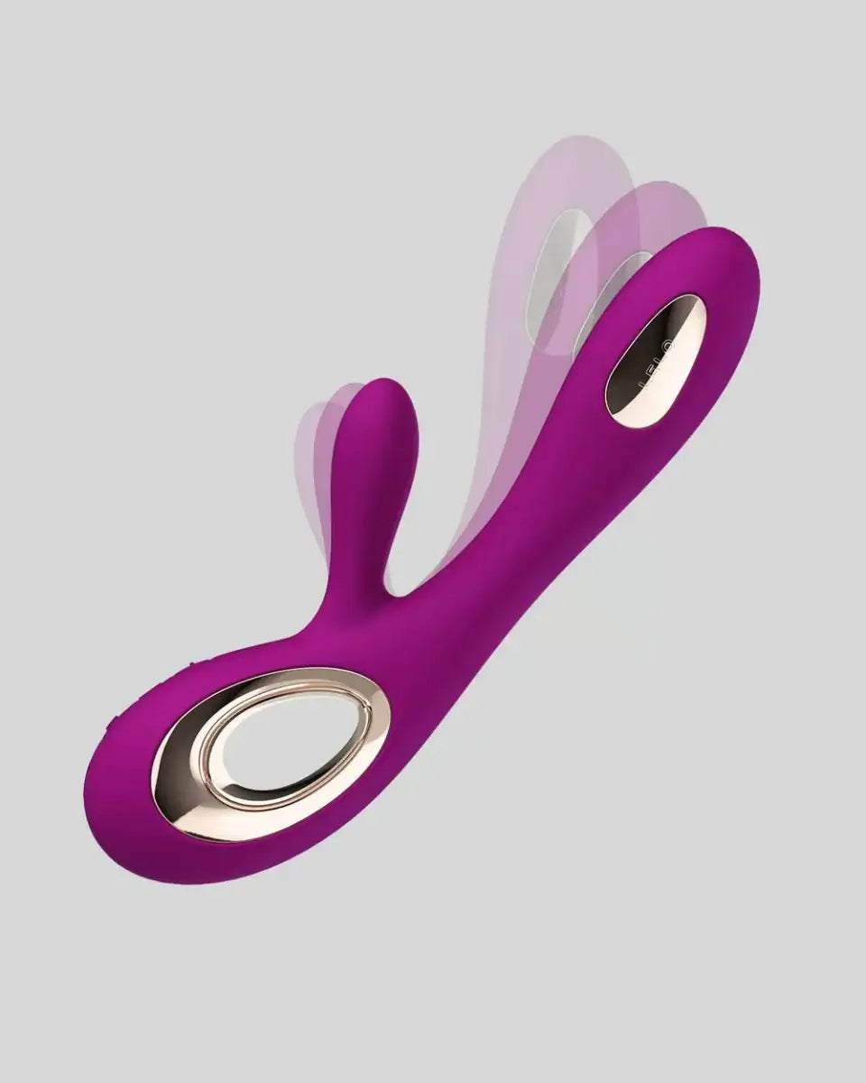 LELO Soraya Wave™ massager multiple vibration modes USB rechargeable whisper quiet motor interactive patterns deep rose Singapore
