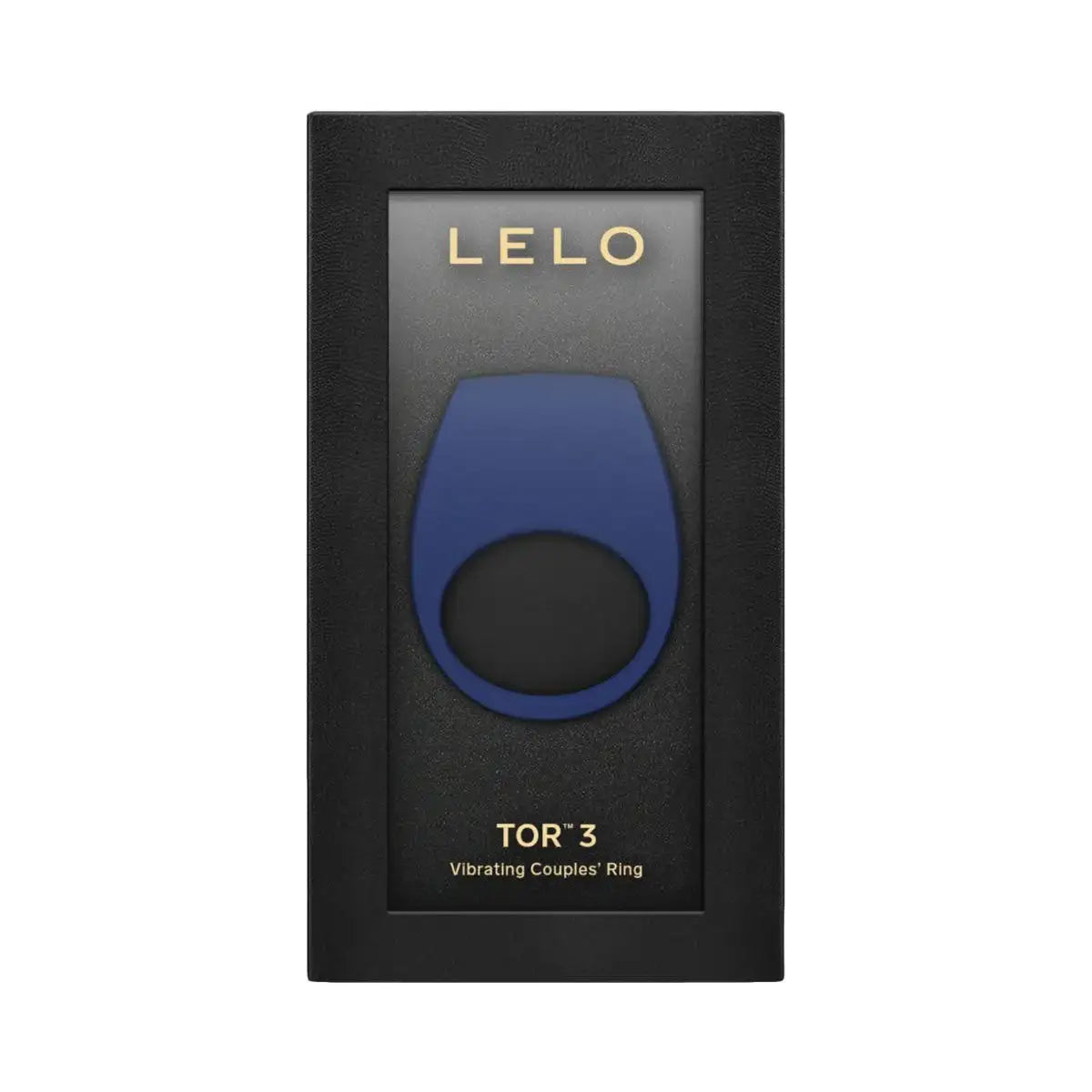 LELO Tor 3 Rechargeable Couple Ring compact wearable vibrator smooth Base Blue design modern luxury look Singapore
