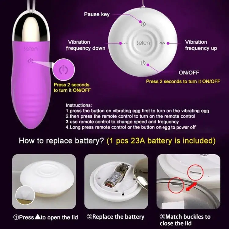 Leten - Egg Vibrator - Frisky Business Adult Sex Toys Shop