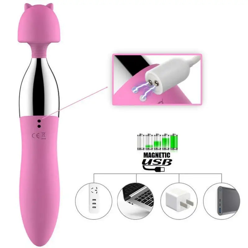 Leten Kitten - Powerful Dual-Ended Vibrator - Frisky Business Adult Sex Toys Shop