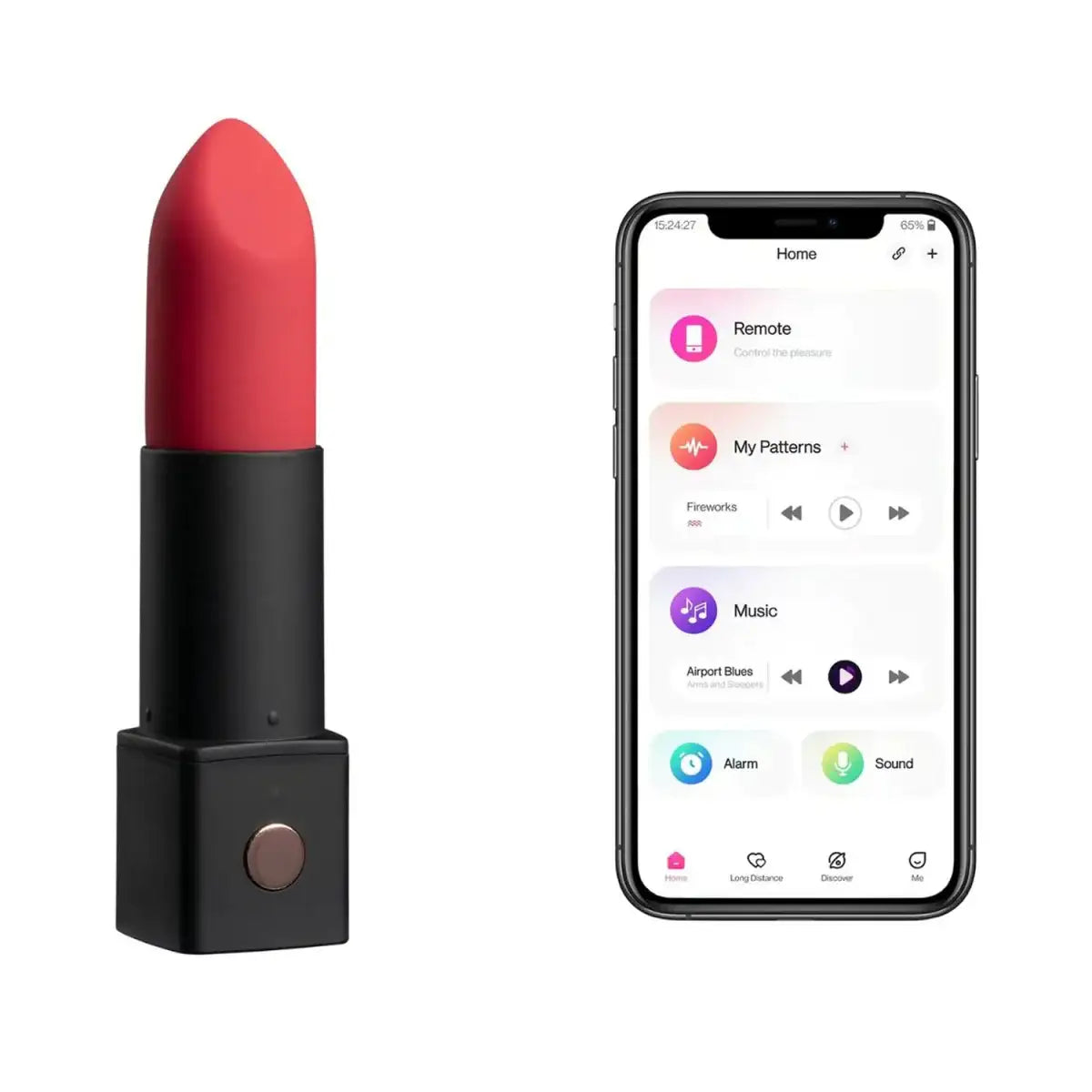 Lovense - Exomoon Bluetooth Lipstick Bullet Vibrator - Frisky Business Adult Sex Toys Shop