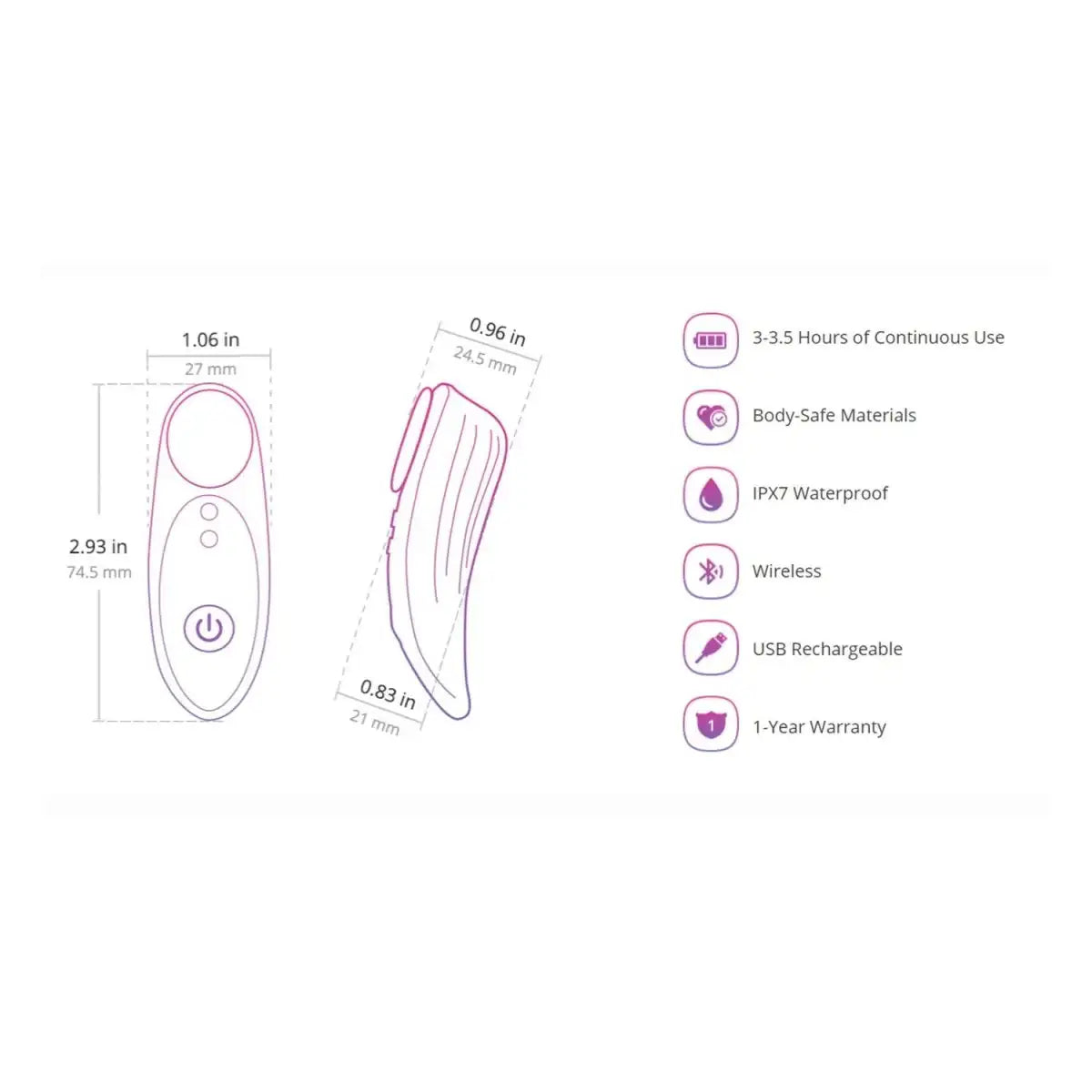 Lovense Ferri app controlled wearable device for couples long distance connection Singapore