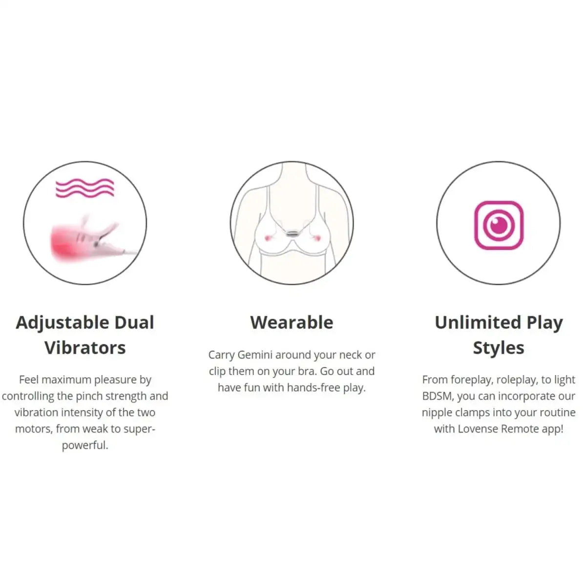 Lovense Gemini body safe materials soft comfortable wearable stimulation device Singapore