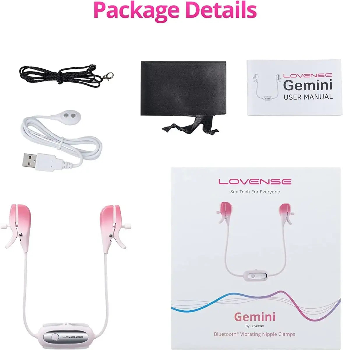 Lovense Gemini premium build quality durable wearable stimulation device Bluetooth Singapore