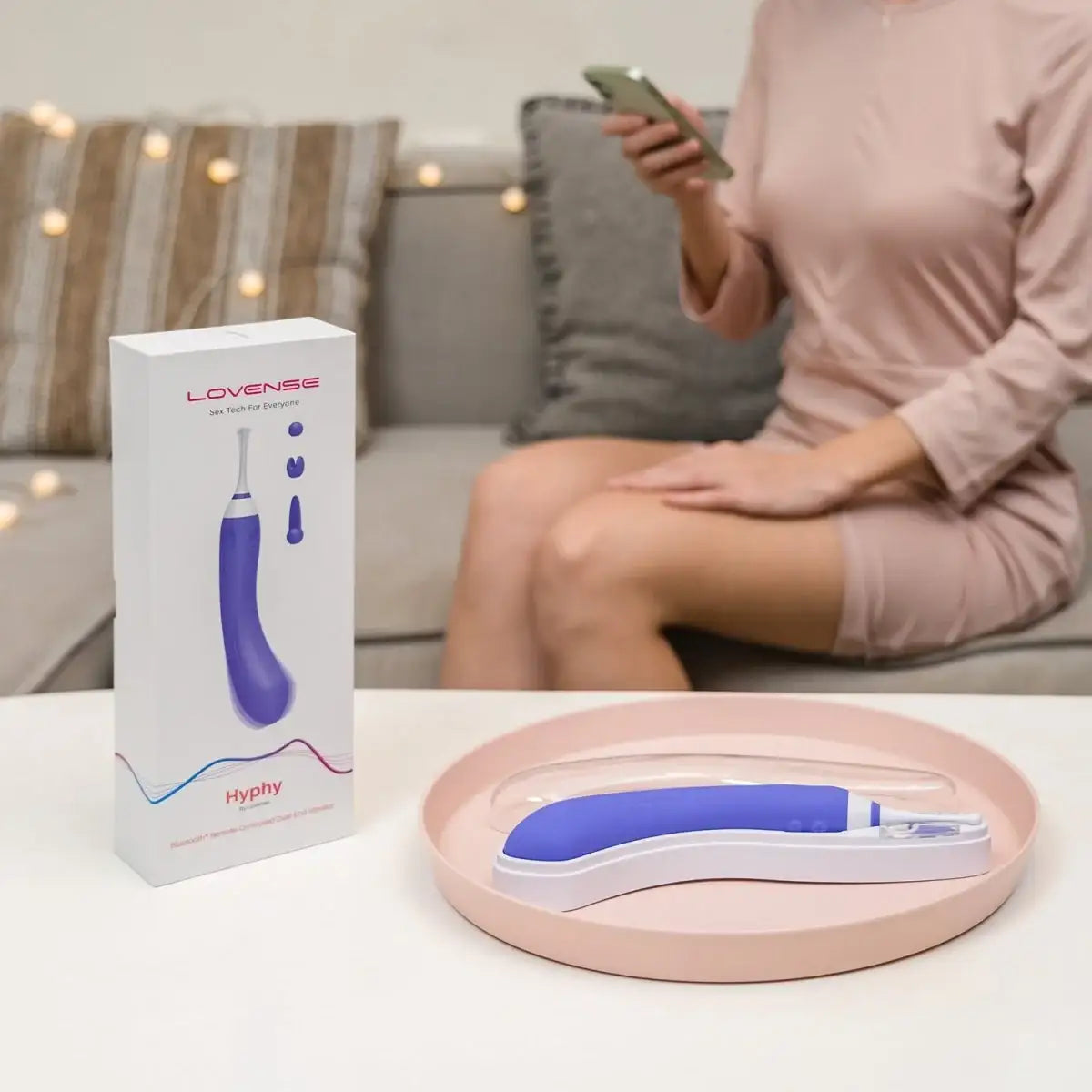 Lovense Hyphy ergonomic dual end design comfortable fit wearable stimulation device Singapore