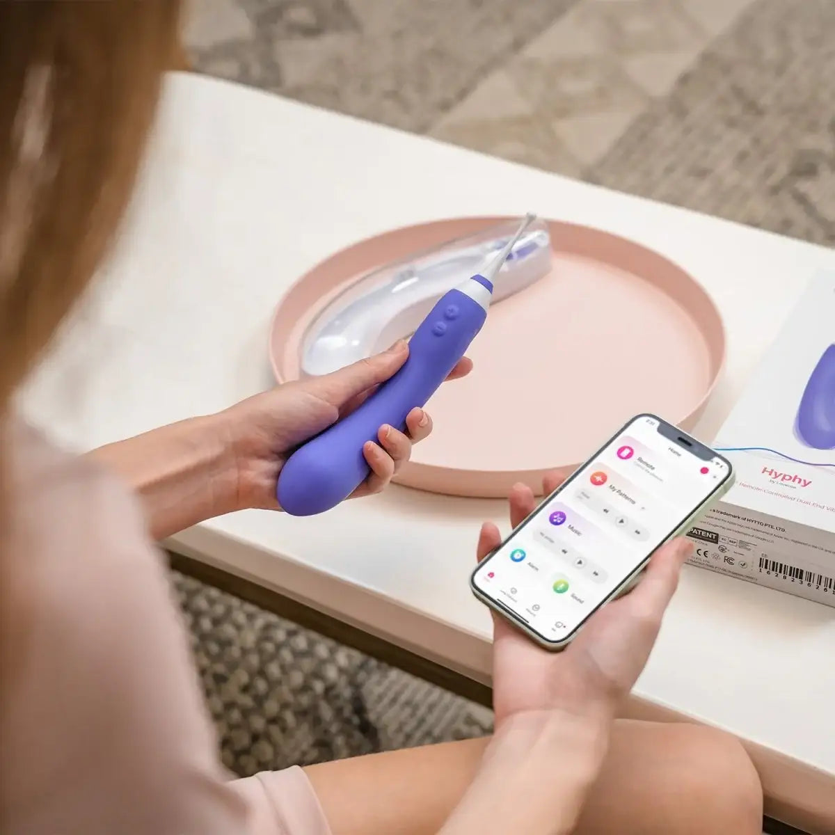 Lovense Hyphy app controlled dual motor vibrator powerful high frequency stimulation Singapore