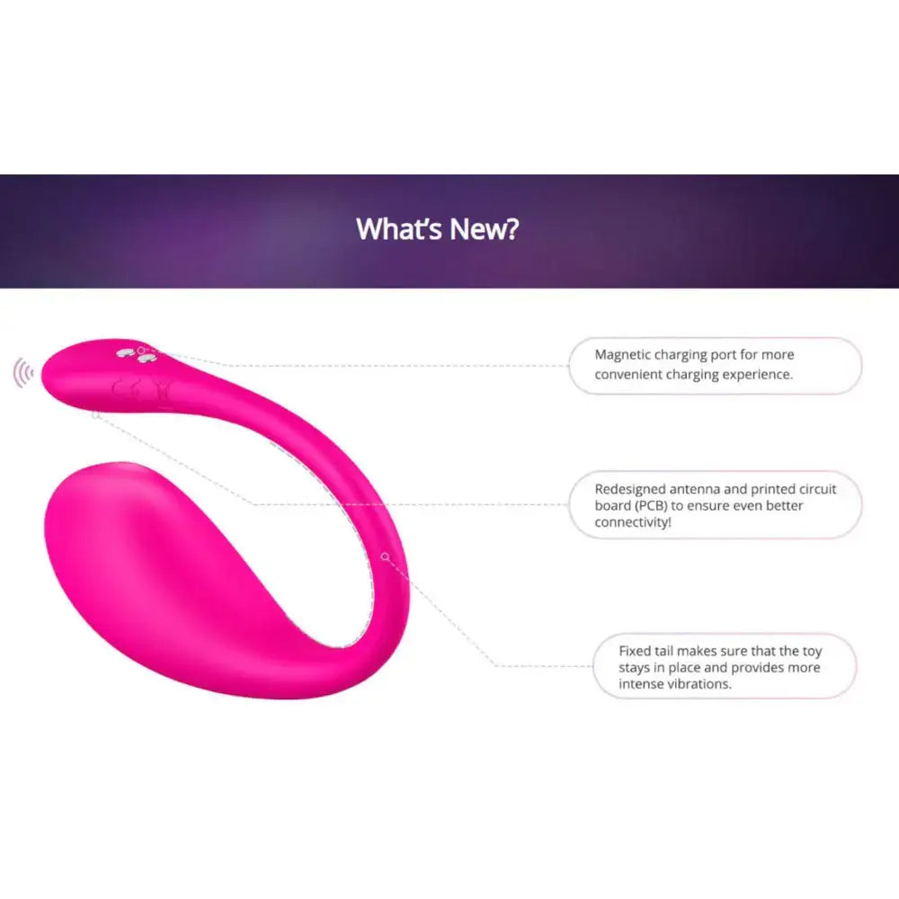 Lovense Lush Bluetooth vibrator internal curve design ergonomic wearable sex toy Singapore