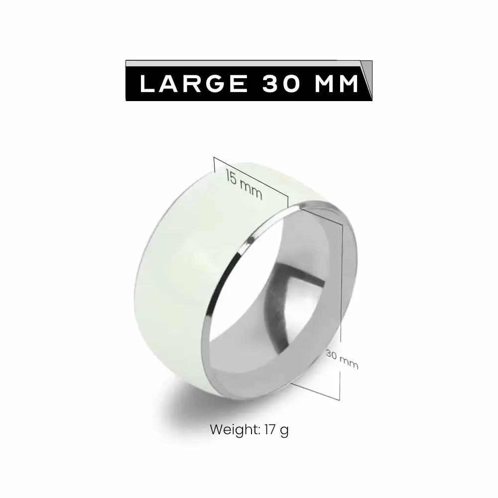 Luminous Stainless Steel Cock Ring - Frisky Business Adult Sex Toys Shop