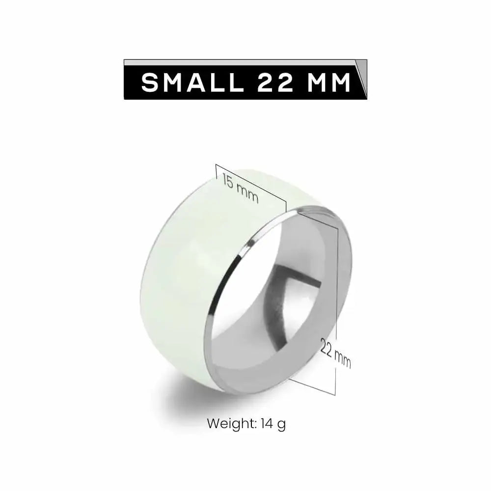 Luminous Stainless Steel Cock Ring - Frisky Business Adult Sex Toys Shop