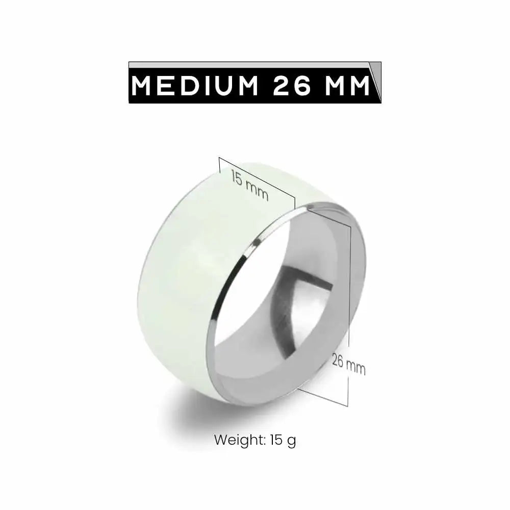 Luminous Stainless Steel Cock Ring - Frisky Business Adult Sex Toys Shop