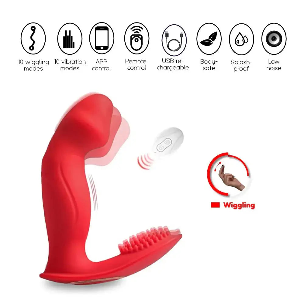 Lynette - Wriggling APP Vibrator - Frisky Business Adult Sex Toys Shop