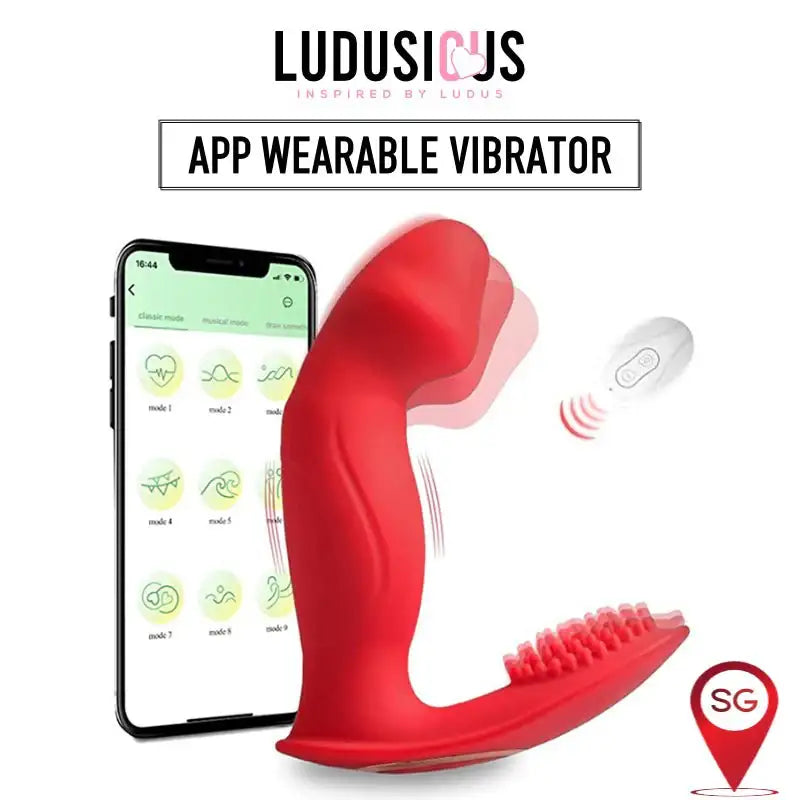 Lynette - Wriggling APP Vibrator - Frisky Business Adult Sex Toys Shop