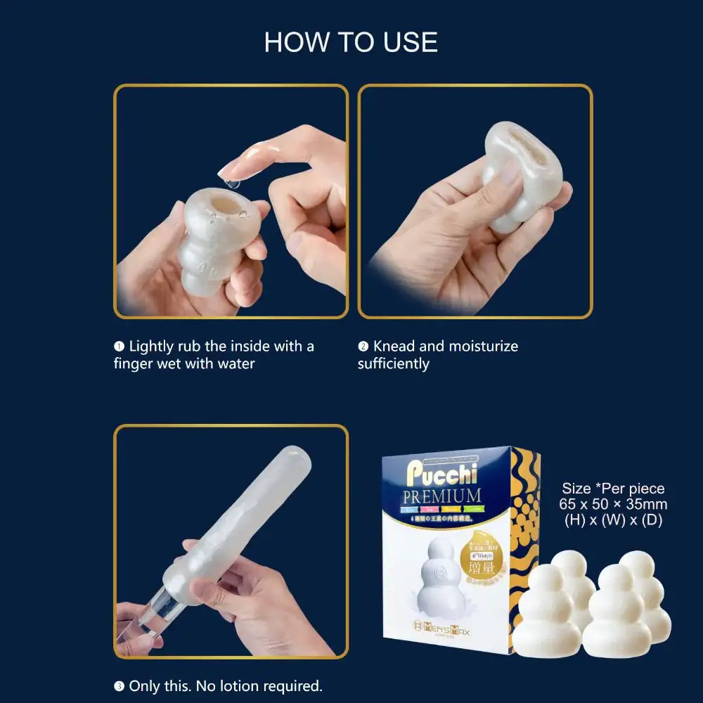 Mensmax Premium Pucchi Stroker (4 in a box) - Frisky Business Adult Sex Toys Shop