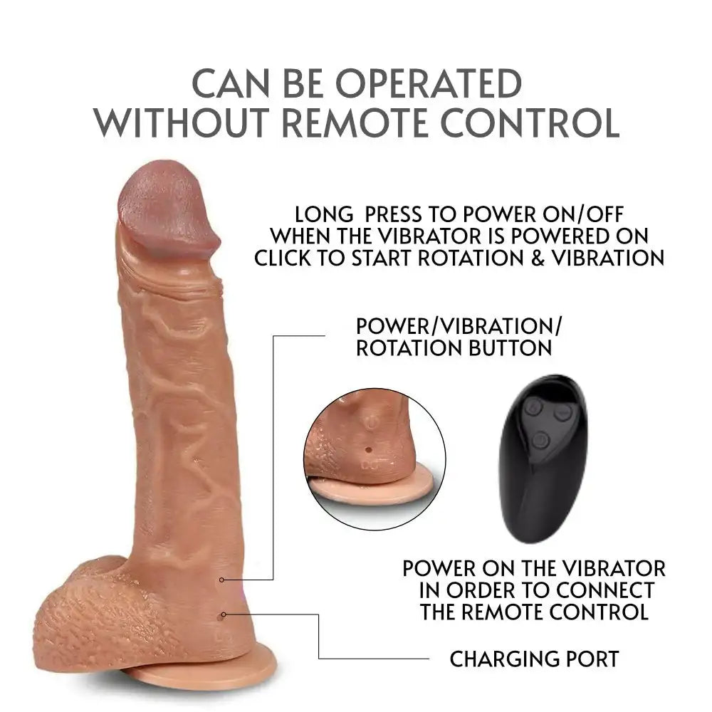 Mr Adversary - Rotating and Vibrating Dildo - Frisky Business Adult Sex Toys Shop