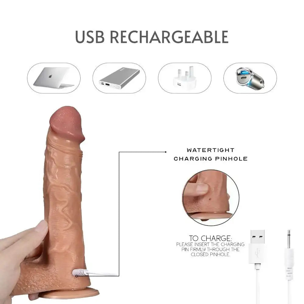Mr Adversary - Rotating and Vibrating Dildo - Frisky Business Adult Sex Toys Shop