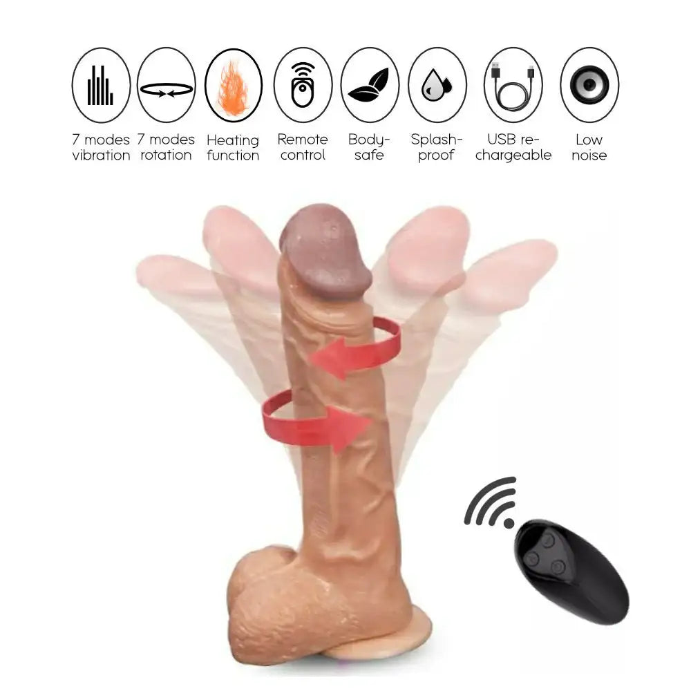 Mr Adversary - Rotating and Vibrating Dildo - Frisky Business Adult Sex Toys Shop